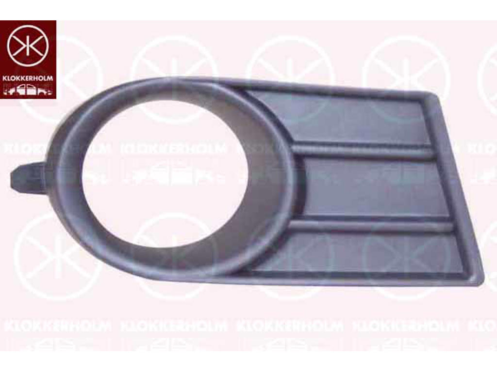 Ventilation Grille, bumper, Right Front, with hole(s) for fog lights
