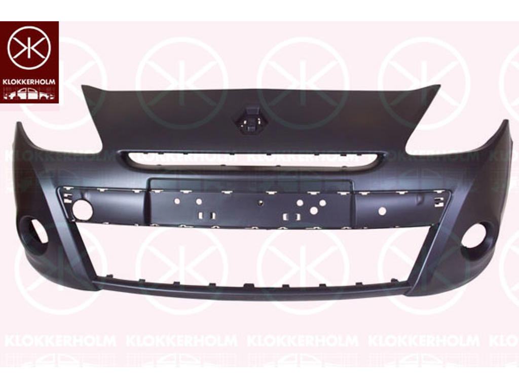 Bumper, for vehicles without headlamp cleaning system, Front, Rim Size [inch]: 15, w/primer, with hole(s) for fog lights