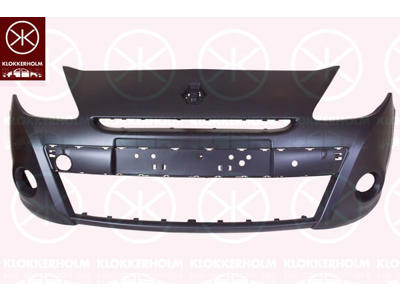 Bumper, for vehicles without headlamp cleaning system, Front, Rim Size [inch]: 15, w/primer, with hole(s) for fog lights