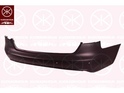 Bumper, w/primer, Rear, with hole(s) for park distance control, not for trim level: S-LINE
