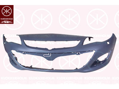 Bumper, Front, with hole(s) for washer nozzle, w/primer