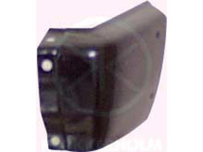Bumper, black, Right Front