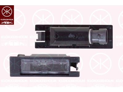 Licence Plate Light, with bulb holder