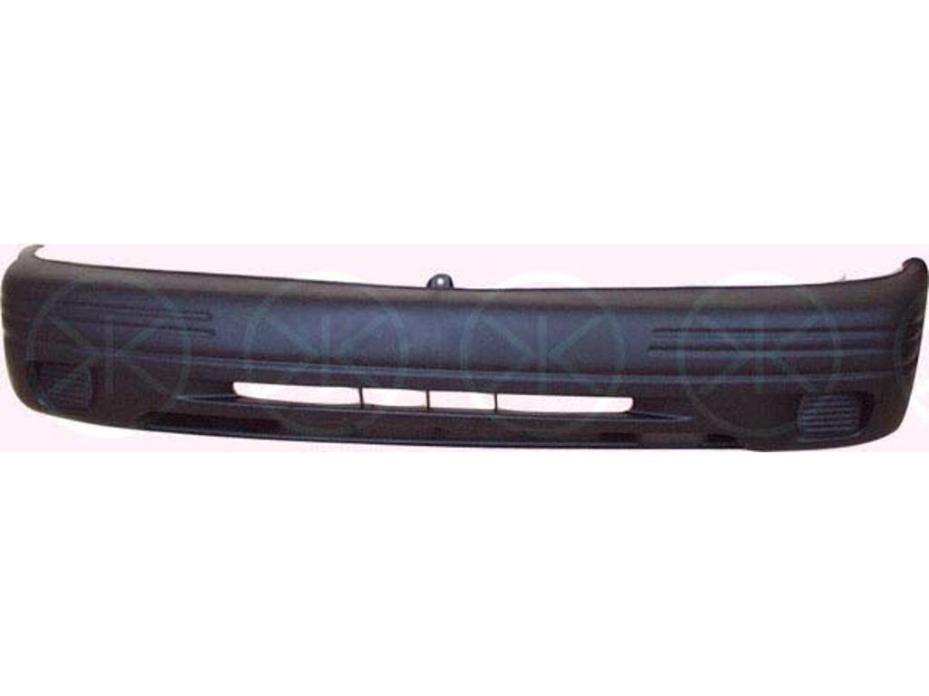 Stötfångare, Fram, svart, utan hål för dimljus