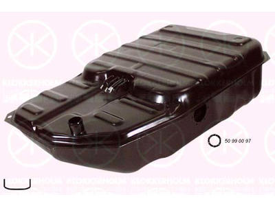 Fuel Tank, inj, 65L, with gaskets/seals