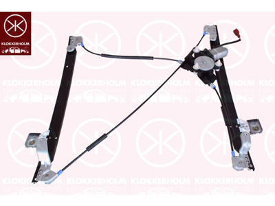 Window Regulator, OE-type, with electric motor, without comfort function, Electric, Left Front