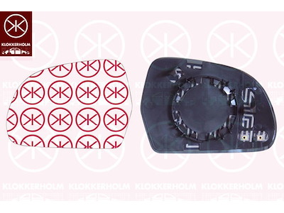 Mirror Glass, exterior mirror, Right, Heatable, Aspherical