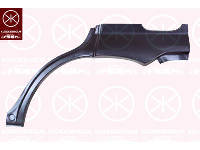 Quarter Panel, 4-dr, Wheel Arch Border, Repair Panel, Left Rear