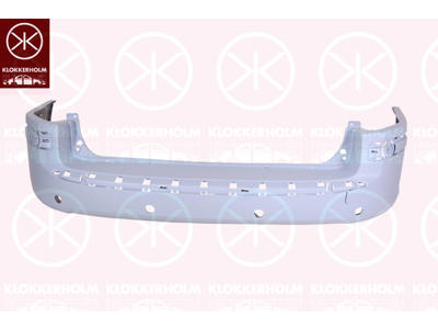 Bumper, w/primer, Rear, with hole(s) for park distance control