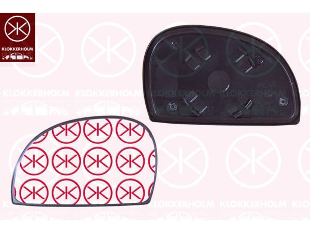 Mirror Glass, exterior mirror, Convex, Right, Vehicle Production Country: Republic of Korea (South Korea)