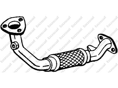 Exhaust Pipe, See accessories list for additionally required parts:  