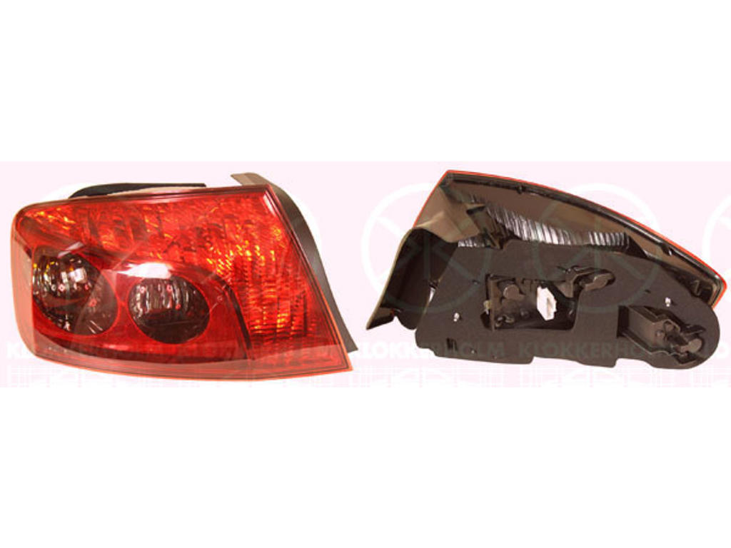 Tail Light Assembly, with bulb holder, Left, Valeo