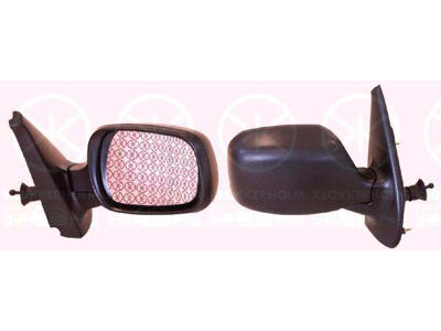 Exterior Mirror, Control: cable pull, Aspherical, Left