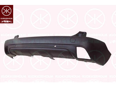 Bumper, Rear, with hole(s) for park distance control