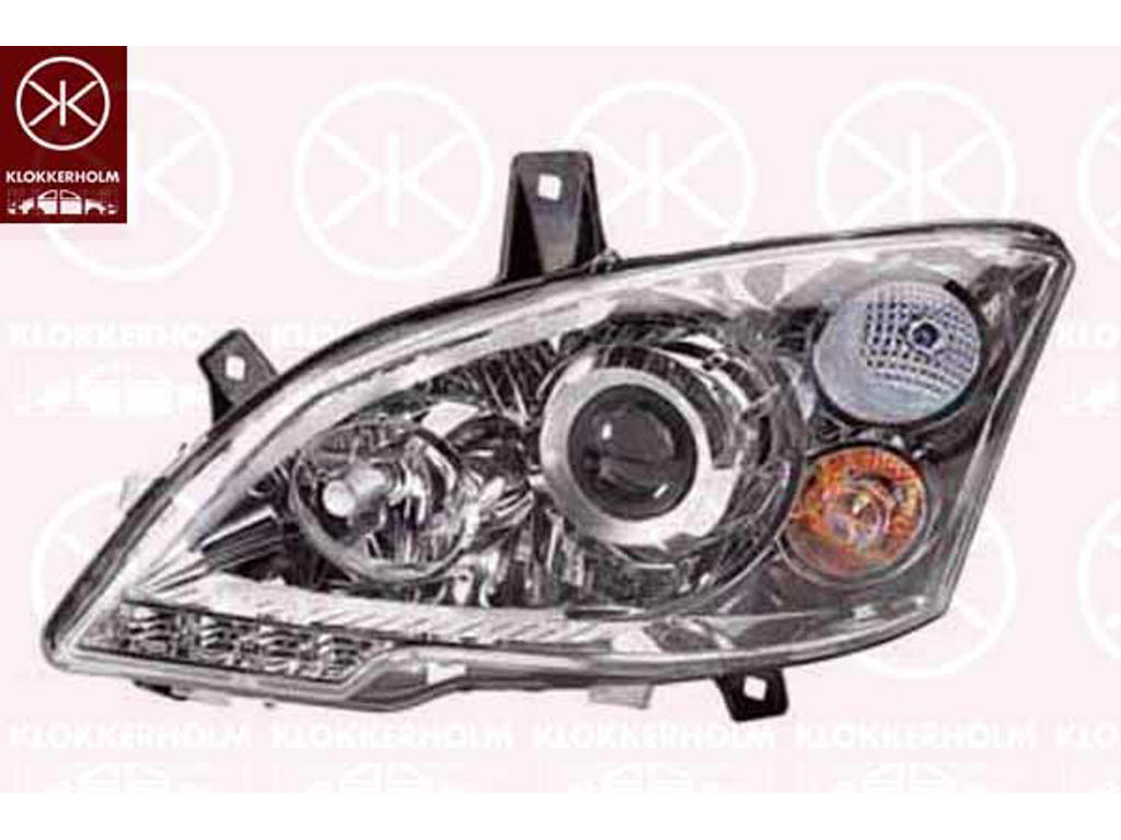 Headlight, Right, Bi-Xenon, with cornering light, with motor for headlamp levelling, D1S/H7, Hella
