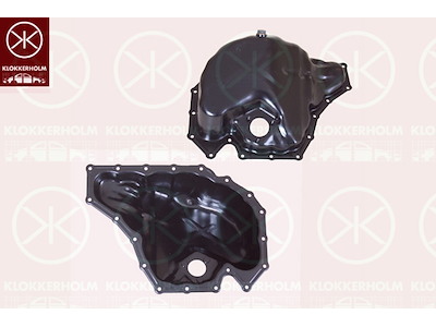 Oljetråg, stål, med hål för oljenivåsensor, underdel