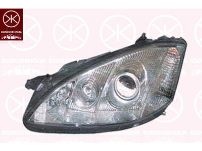Headlight, Left, Bi-Xenon, D1S/H7, with motor for headlamp levelling, without control unit for Xenon, with dynamic bending light, AL