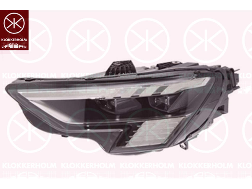Forlygte, Standard, højre, Lampekonstruktion: matrix, med kørelys (LED), med indstillingsmotor for LWR, Valeo