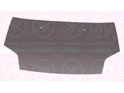 Motorhuv, utan hål för emblem, förzinkad