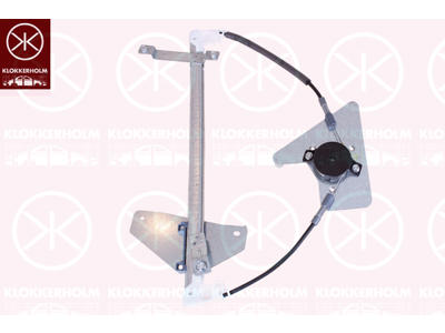 Window Regulator, 5-drs, without electric motor, Electric, Right Front