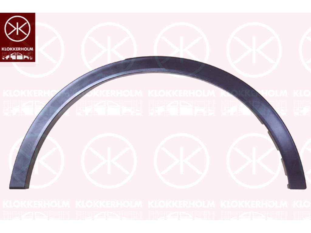 Flaring, wing, Plastic, Right Rear, Vehicle Equipment Line/Variant: ST-LINE, black