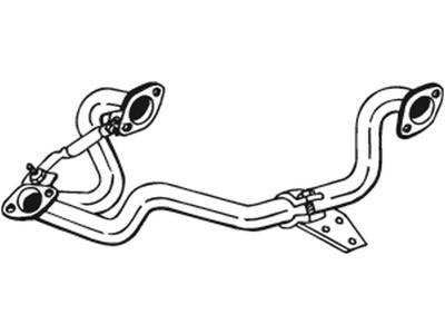Exhaust Pipe, See accessories list for additionally required parts:  
