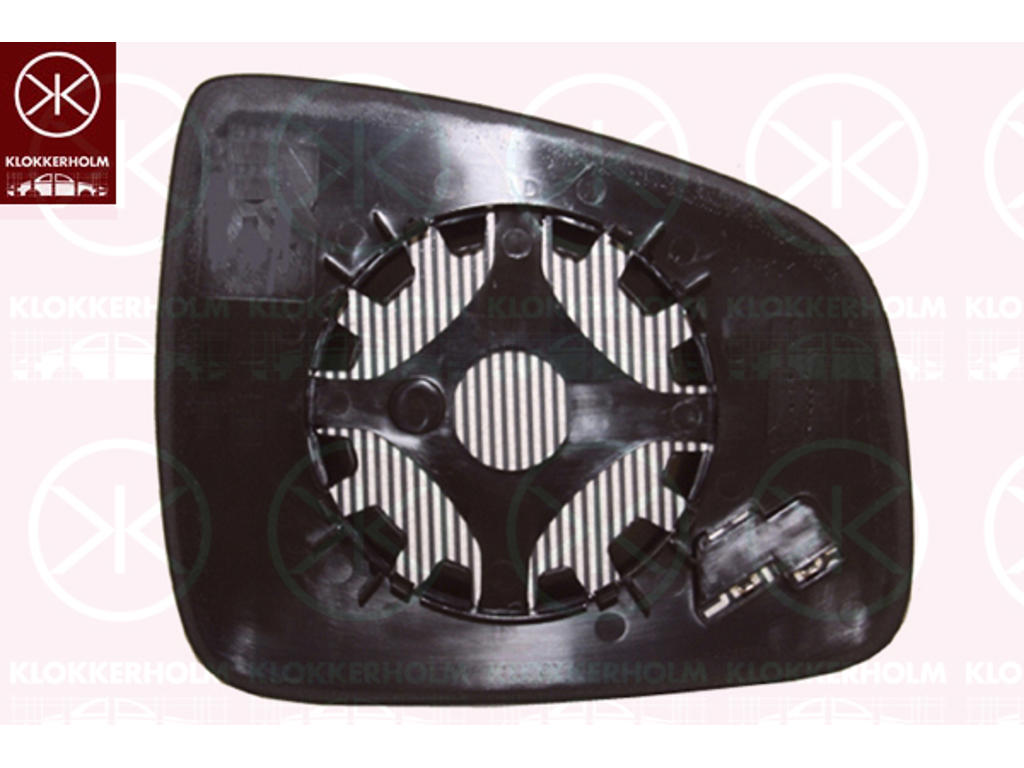 Mirror Glass, exterior mirror, Convex, Heatable, Right