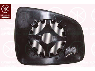 Mirror Glass, exterior mirror, Convex, Heatable, Left