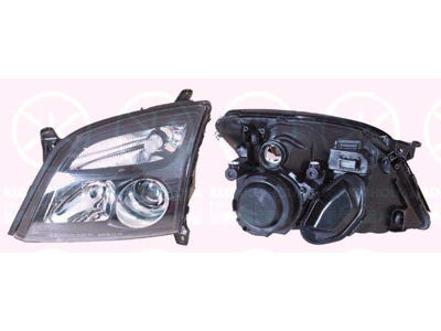 Headlight, H7/H7, for vehicles with headlight levelling, Depo, Left, Illuminance [lx]: 20