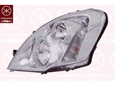 Headlight, H7/H1, with motor for headlamp levelling, AL, Left, Illuminance [lx]: 20
