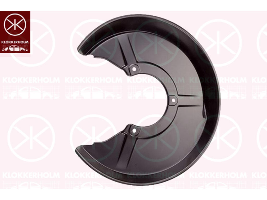 Bromssköld, Bakaxel vänster, 4WD, för bromsskivediameter [mm]: 245