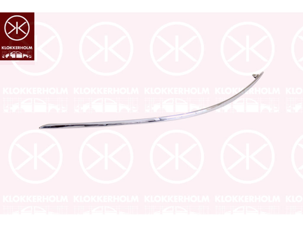 Trim/Protection Strip, bumper, chrome, Right Front