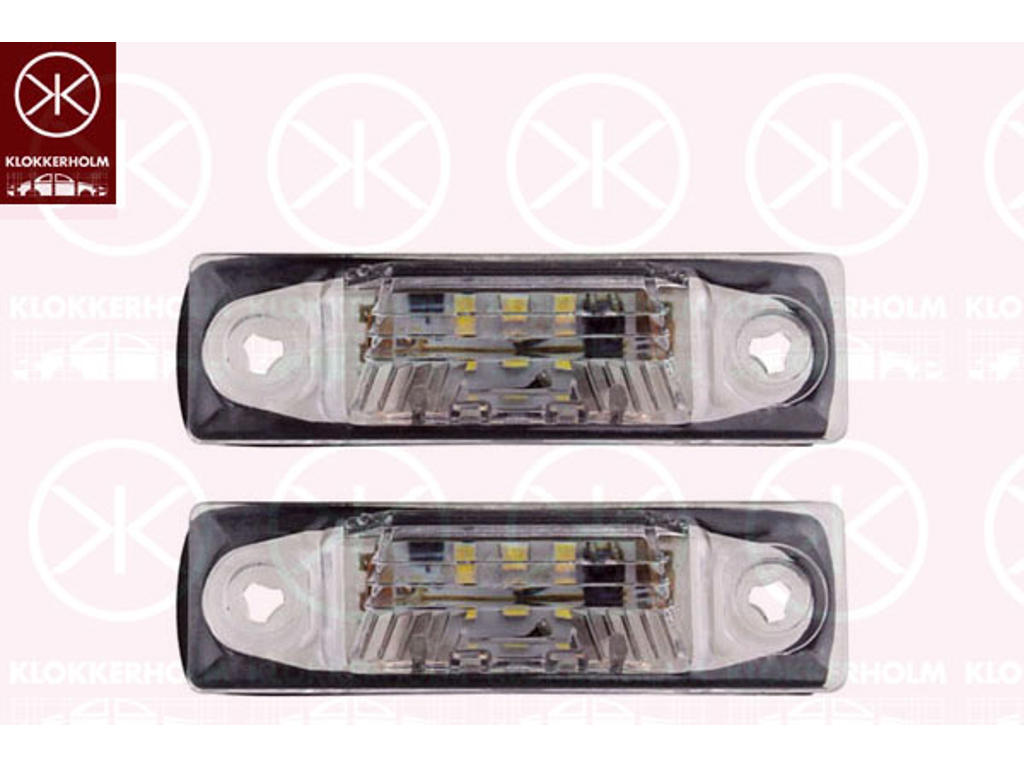 Belysning, skyltbelysning, LED, Tvåsidig, Sats, 2