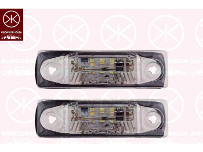 Belysning, skyltbelysning, LED, Tvåsidig, Sats, 2