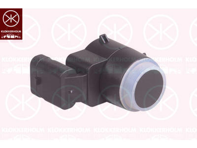 Sensor, parkeringshjälp, fram och bak, lackerbar, Antal stickkontakter: 3, Kontakthållarform: vinklad, ultraljudsensor