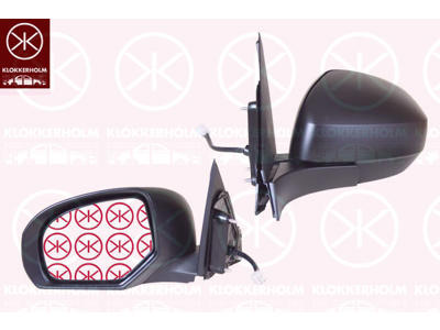 Exterior Mirror, Hungary, Left, for electric mirror adjustment, Number of pins: 5, Heatable, Convex