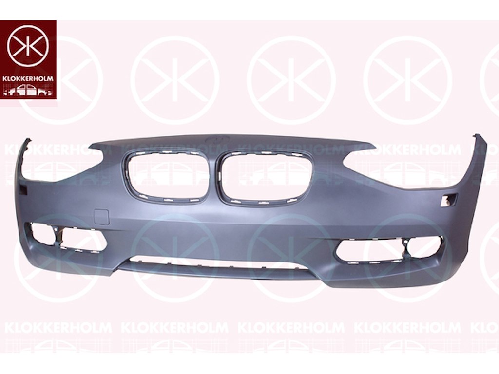 Stötfångare, m/grundlack, Fram, med hål för spolmunstycke