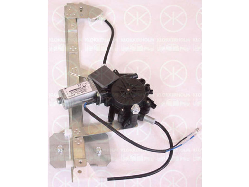 Window Regulator, 4-dr, Left Rear, without comfort function, with electric motor, Number of pins: 2, Electric