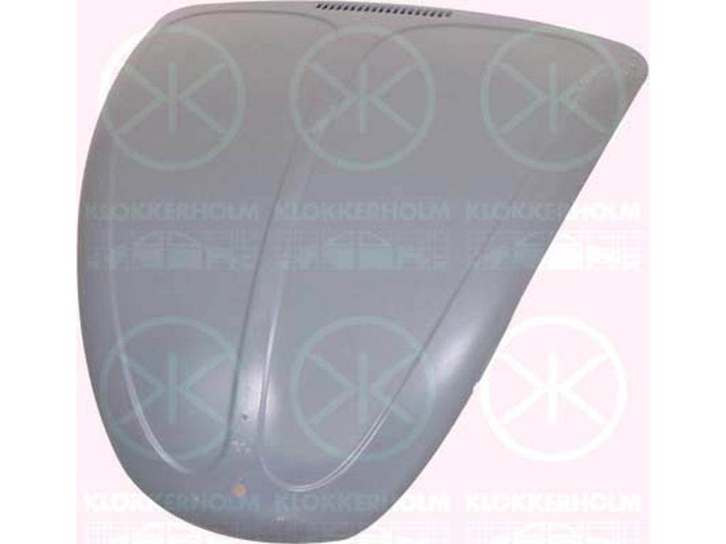 Bonnet, with ventilation slots