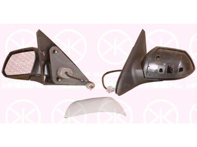 Exterior Mirror, w/primer, for electric mirror adjustment, Aspherical, Heatable, Left