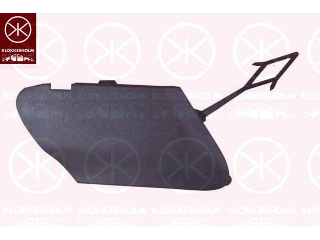 Flap, tow hook, Front, dark grey