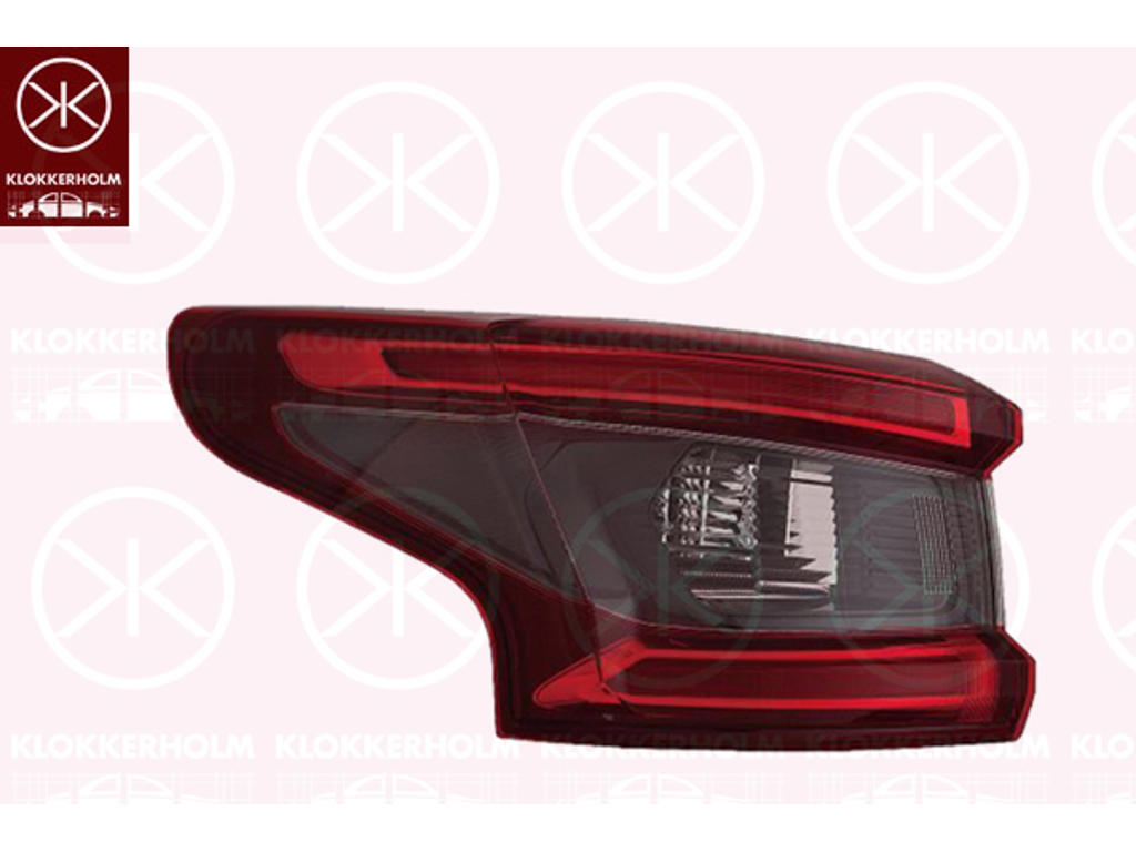 Baglygte, højre, LED, PY21W, uden lampeholder, Koito