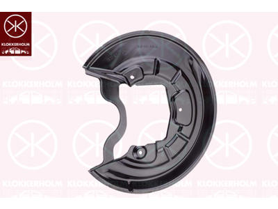 Bromssköld, 4WD, Bakaxel höger, för bromsskivediameter [mm]: 260