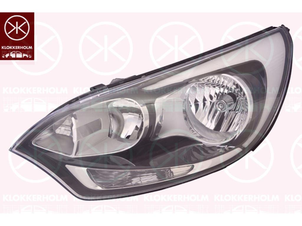 Headlight, H7/H1, with motor for headlamp levelling, Left, Illuminance [lx]: 12.5