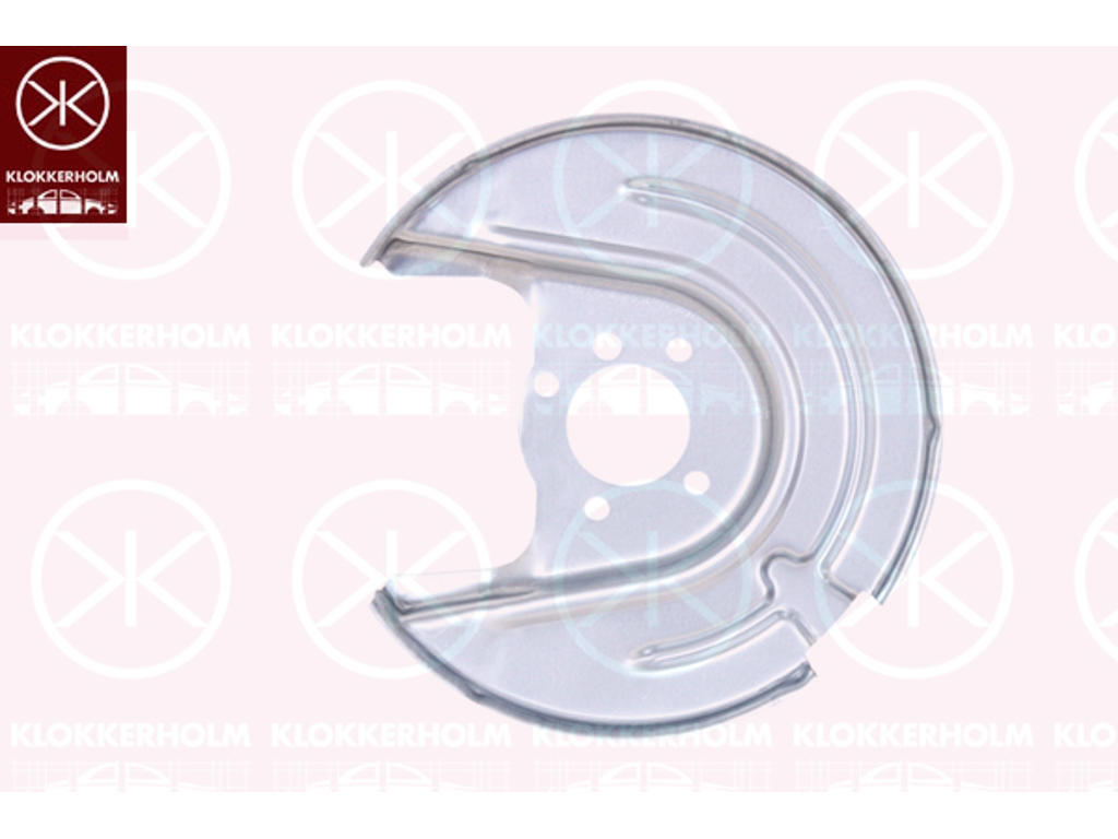 Bromssköld, Bakaxel vänster, för bromsskivediameter [mm]: 253, Diameter 1/diameter 2 [mm]: 274/52, förzinkad