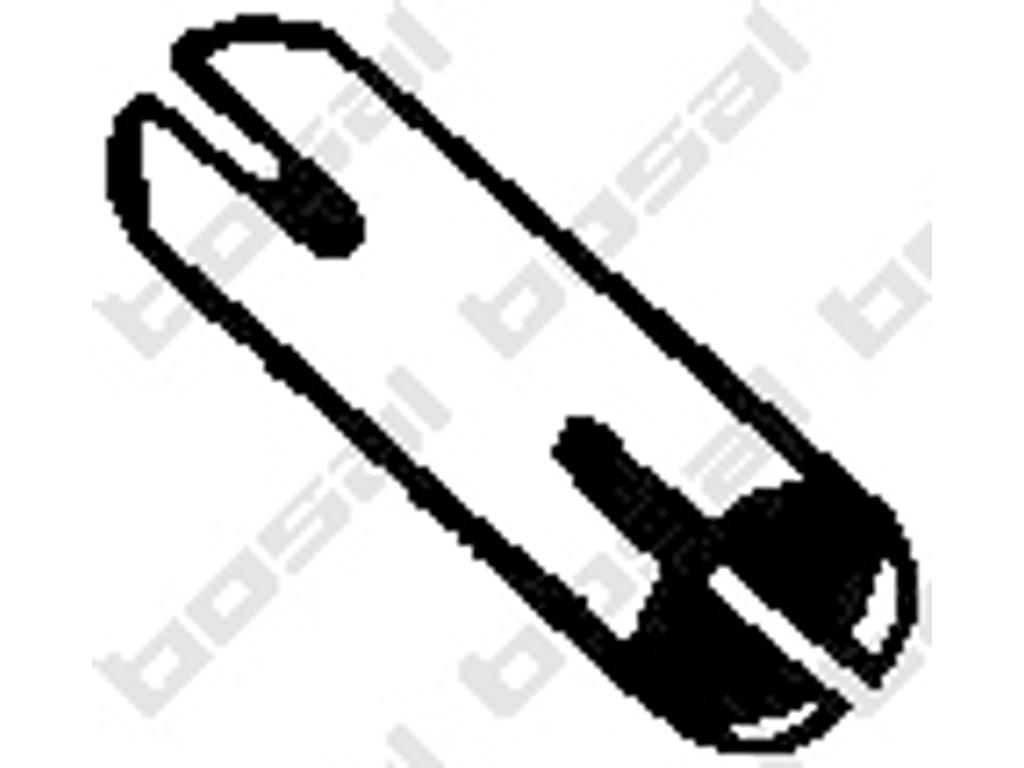 Pipe Connector, exhaust system, Ø60mm, Length [mm]: 120, Pipe Connector: Welded Sleeve