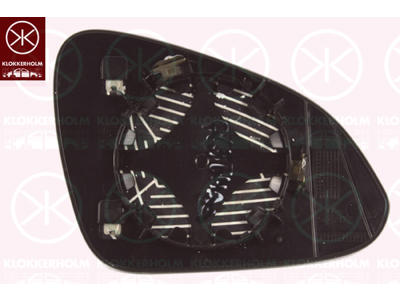 Mirror Glass, exterior mirror, Left, without automatic dimming, Heatable, Aspherical