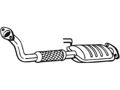 Catalytic Converter, with mounting parts, Emission Standard: Euro 3