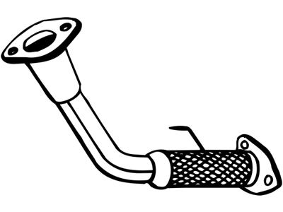 Exhaust Pipe, See accessories list for additionally required parts:  