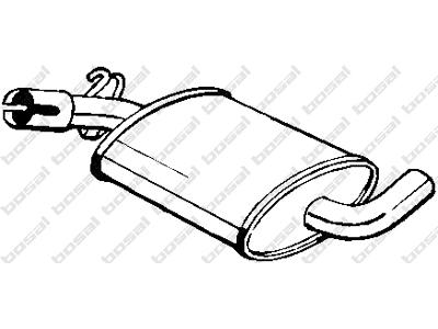 Centre Muffler, See accessories list for additionally required parts:  